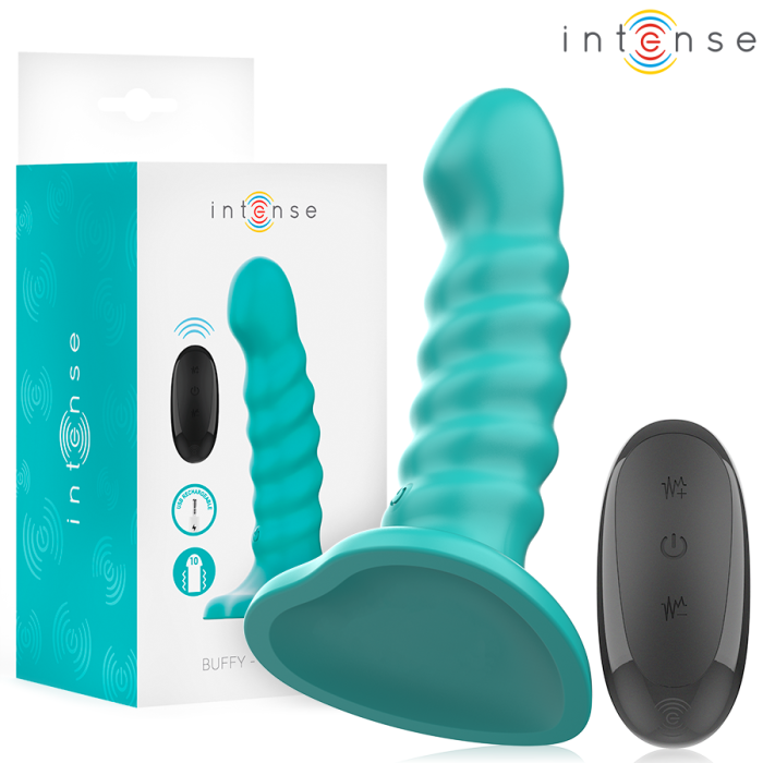 Obsenza - Vibrador Buffy Tamanho S com 10 Vibrações e Controle Remoto - Céu Azul - Image 1