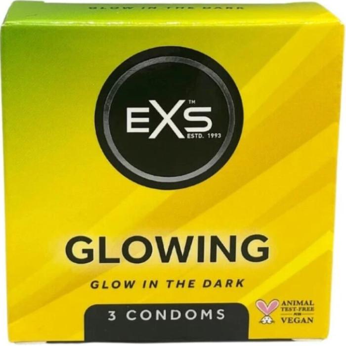 Obsenza - Glow-in-the-Dark EXS Condoms - 3 Pack for Fun Nights - Image 1