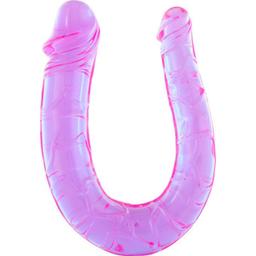 Obsenza - Pene con Due Teste in Gelatina Flessibili per Penetrazioni Simultanee - Image 1