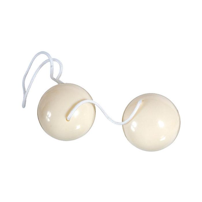Obsenza - SEVEN CREATIONS Duoballs Cream Color for Enhanced Pleasure and Wellness - Image 1