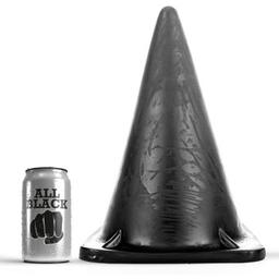 Obsenza - All Black Triangular Plug 30 cm for Enhanced Anal Pleasure - Black - Image 1