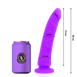 Obsenza - Delta Club Medical Silicone Dildo 20cm x 4cm for Intimate Pleasure - Lilac - Image 1