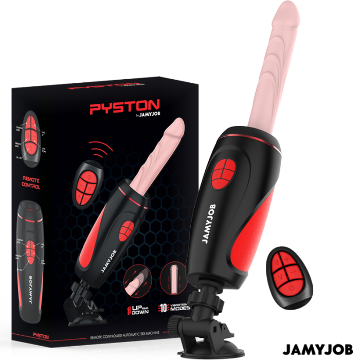 Obsenza - Masturbador Automático Pyston con Dildo Control Remoto de JAMYJOB - Image 1