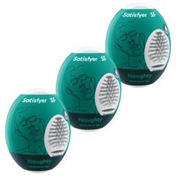Obsenza - Satisfyer Naughty Egg Set - 3 Flexible Masturbator Eggs for Realistic Pleasure - Image 1