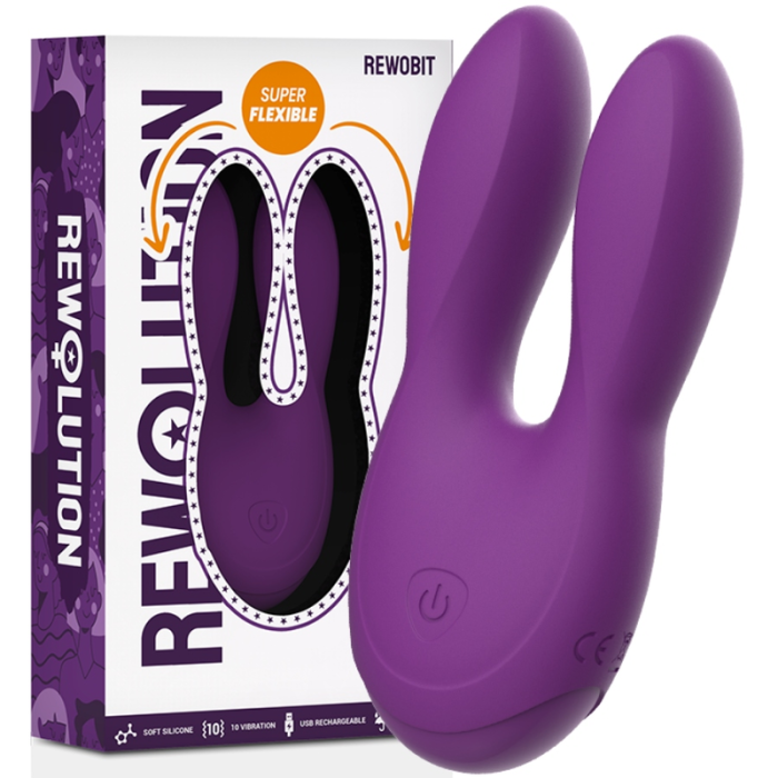 Obsenza - Vibrador Rewobit Estimulador Flexible para Clítoris y Puntos Sensibles - Morado - Image 1