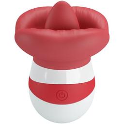 Obsenza - Pretty Love Mina Tongue Stimulator – Realistic Pleasure Experience - Red - Image 1