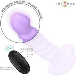 Obsenza - Vibrateur Brenda Taille M Spirale avec 10 Vibrations et Télécommande - Violet - Image 1