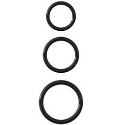 Obsenza - Ultimate Silicone 3-Ring Stamina Set for Enhanced Performance - Black - Image 1