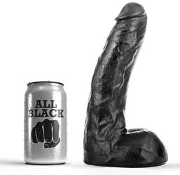 Obsenza - Dildo All Black 22 cm – Morbido e Flessibile per Piaceri Intensi - Nero - Image 1