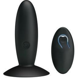 Obsenza - Plug Anal Vibration Rechargeable avec Télécommande et Ventouse - Image 1