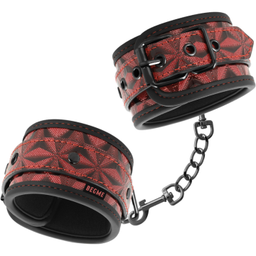Obsenza - Premium Handcuffs with Neoprene Lining for BDSM Play - Red - Image 1