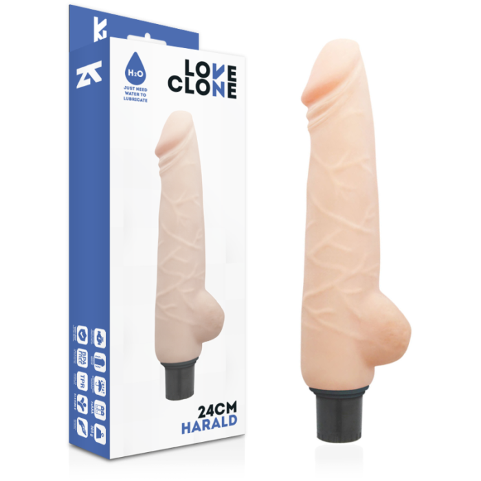 Obsenza - Loveclone Harald Vibrador Realístico con Tecnología Self Lubrication 24 cm - Image 1