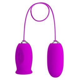 Obsenza - Pretty Love Daisy Dual Egg Rechargeable Vibrator for Dual Stimulation - Purple - Image 1