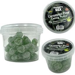 Obsenza - 20 caramelos con forma de pene con aroma cannabis - Image 1