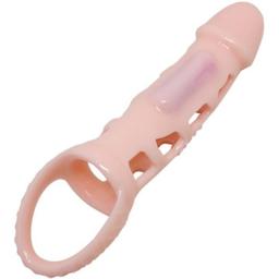 Obsenza - Housse d'Extension de Pénis Harrison avec Vibration et Sangle 13,5 cm - Image 1