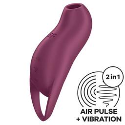 Obsenza - Satisfyer Pocket Pro 1 Clitoral Stimulator Garnet for Intense Pleasure - Image 1