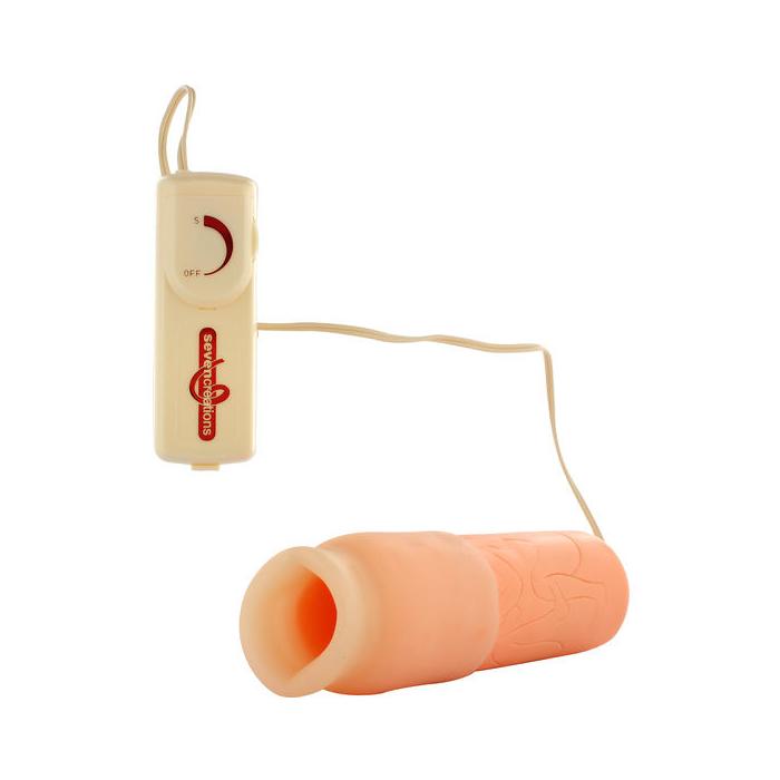 Obsenza - Gold Vibration Masturbator with Remote Control by Seven Creations - Image 1