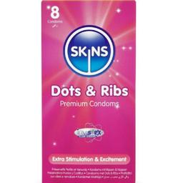 Obsenza - Dots &amp; ribs premium condoms pack 8 - Image 1