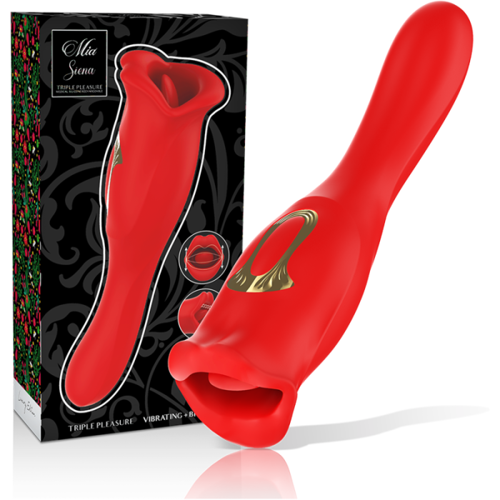 Obsenza - Siena Triple Pleasure Rabbit Vibrator with Biting Modes - Image 1