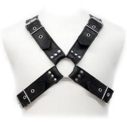Obsenza - Arnés de Cuero Ajustable para BDSM - Leather Body - OS - Image 1