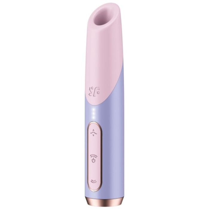 Obsenza - Satisfyer Bold Kiss Wave Clitoris Stimulator for Discreet Pleasure - Purple - Image 1