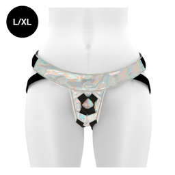 Obsenza - Mythology Iridescent Fantasy Harness L/XL for Strap-on Play - Image 1