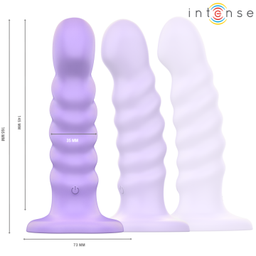 Obsenza - Vibrador Brenda tamaño M en espiral con 10 modos y control remoto - Violeta - Image 1