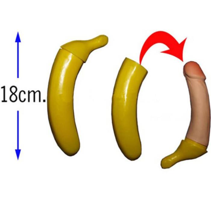 Obsenza - Humorvolles Plastikgemüse mit Überraschung – Bananenpenis für Partys - Image 1