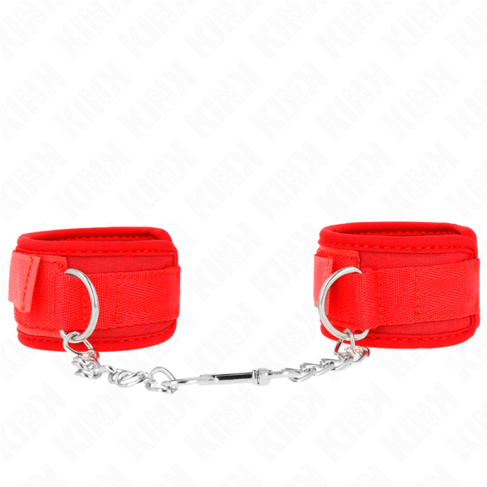 Obsenza - KINK Neoprene Wrist Restraints for Comfort and Control - Red - Image 1