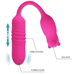 Obsenza - Pretty Love Nobikuma Silicone Vibrating Bullet - 3 Vibration Modes - Pink - Image 1