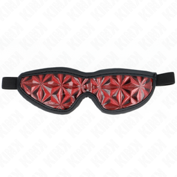 Obsenza - Red Diamond Pattern Headband for Sensual Role-Play and Mystery - Image 1