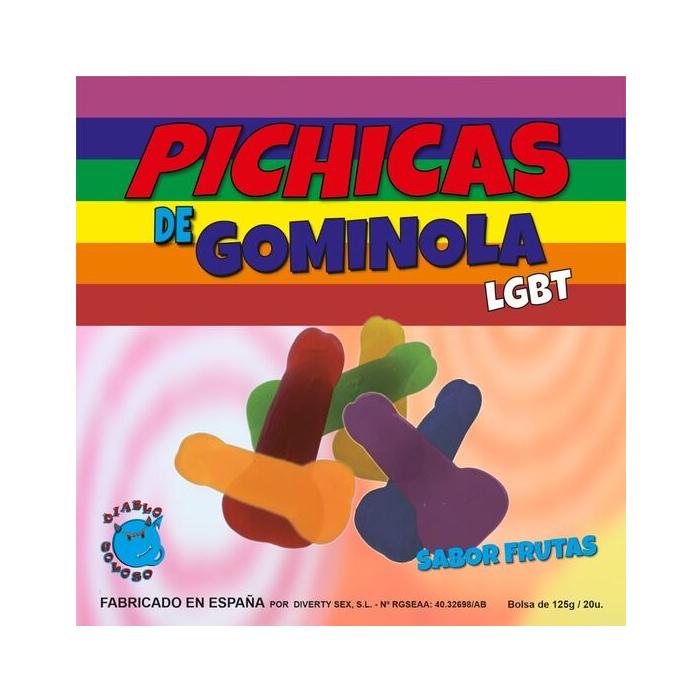 Obsenza - Gominolas de Frutas en Forma de Pene para Celebraciones Pride - Multicolor - Image 1