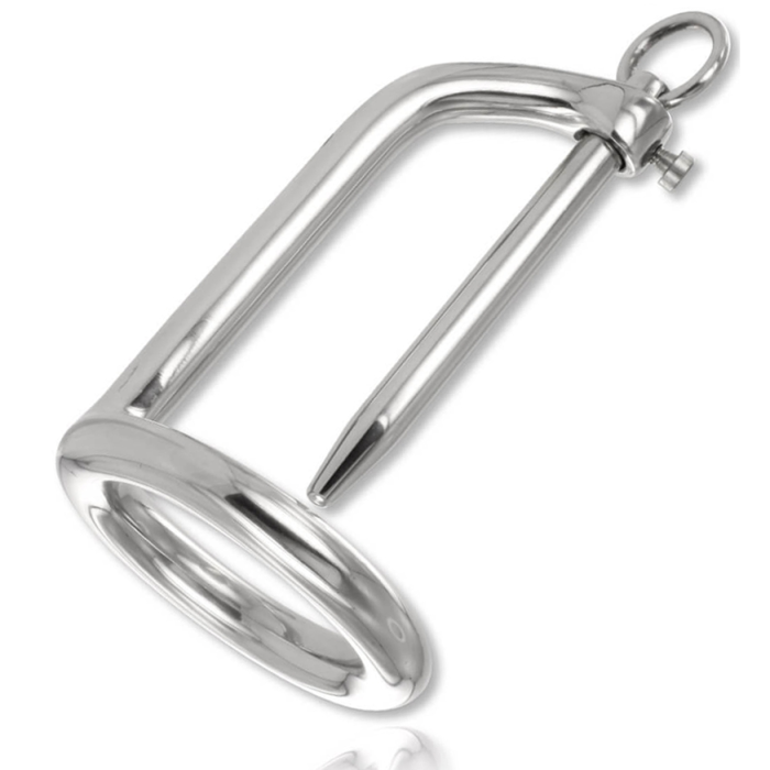 Obsenza - Gland Pleasure Ring with Urethral Plug by Metal Hard - Image 1