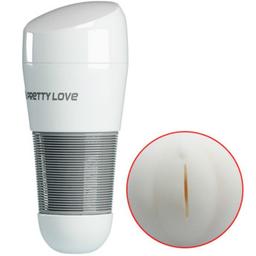 Obsenza - Pretty Love Kitty White Vagina Masturbator 2 – Realistischer Männer-Masturbator mit Sogeffekt - Weiß - Image 1