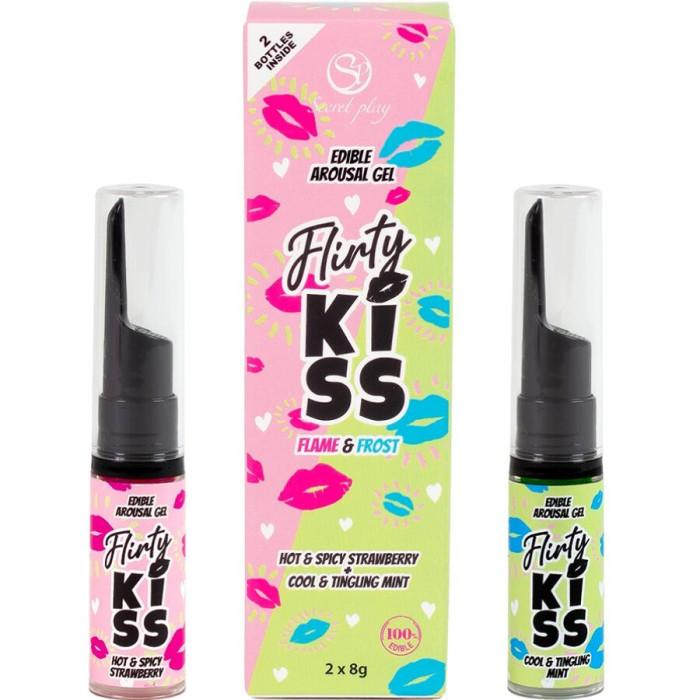 Obsenza - Flirty kiss gels with oral sex effects strawberry & mint 2 x 8 gr - Image 1