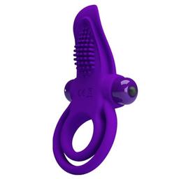 Obsenza - Anello Vibrante per Pene Viola con 10 Modalità di Vibrazione - Viola - Image 1