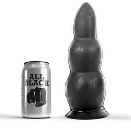 Obsenza - All Black Extended Anal Plug 23 cm for Intense Pleasure - Black - Image 1