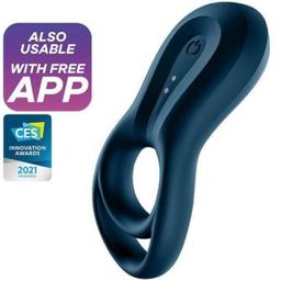 Obsenza - Satisfyer Epic Duo: Intelligenter Vibrierender Penisring für intensives Vergnügen - Blau - Image 1