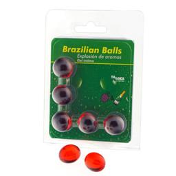 Obsenza - TALOKA 5 Brasilianische Kugeln Intim-Gel Erdbeer-Champagner Duft - Image 1