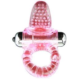 Obsenza - Pleasurable 10 Rhythm Vibrating Penis Ring with Bullet - Pink - Image 1