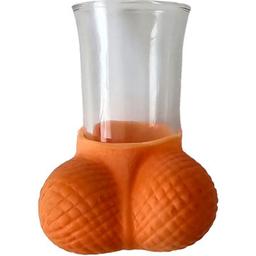 Obsenza - Vaso chupito de cristal con huevos de goma para fiestas divertidas - Image 1