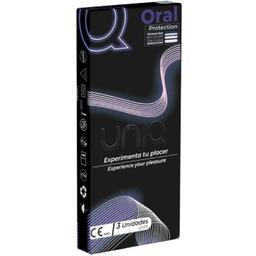 Obsenza - UNIQ Latex-Free Oral Protection Condoms – 3 Pack - Image 1