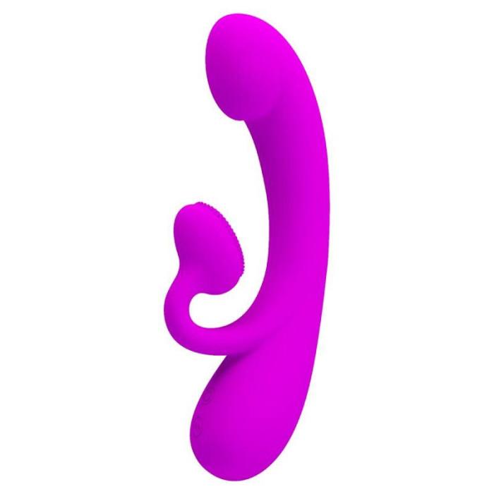 Obsenza - Vibrador Sincero com Ondas Estimulantes do Clitóris em Silicone | Pretty Love - Violeta - Image 1