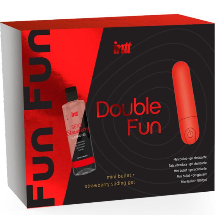 Obsenza - Kit Double Fun avec Bullet Vibrant, Gel de Massage à la Fraise - Image 1
