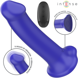 Obsenza - Intense Victoria Remote Control Vibrator with Suction Cup and 10 Vibration Modes - Blue - Image 1